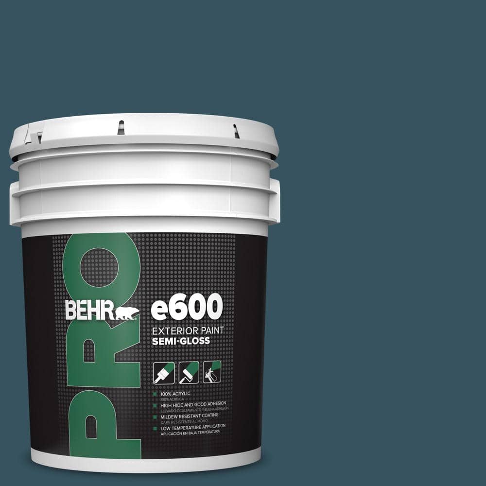 BEHR PRO 5 gal. #MQ5-24 Opera Glasses Semi-Gloss Exterior Paint