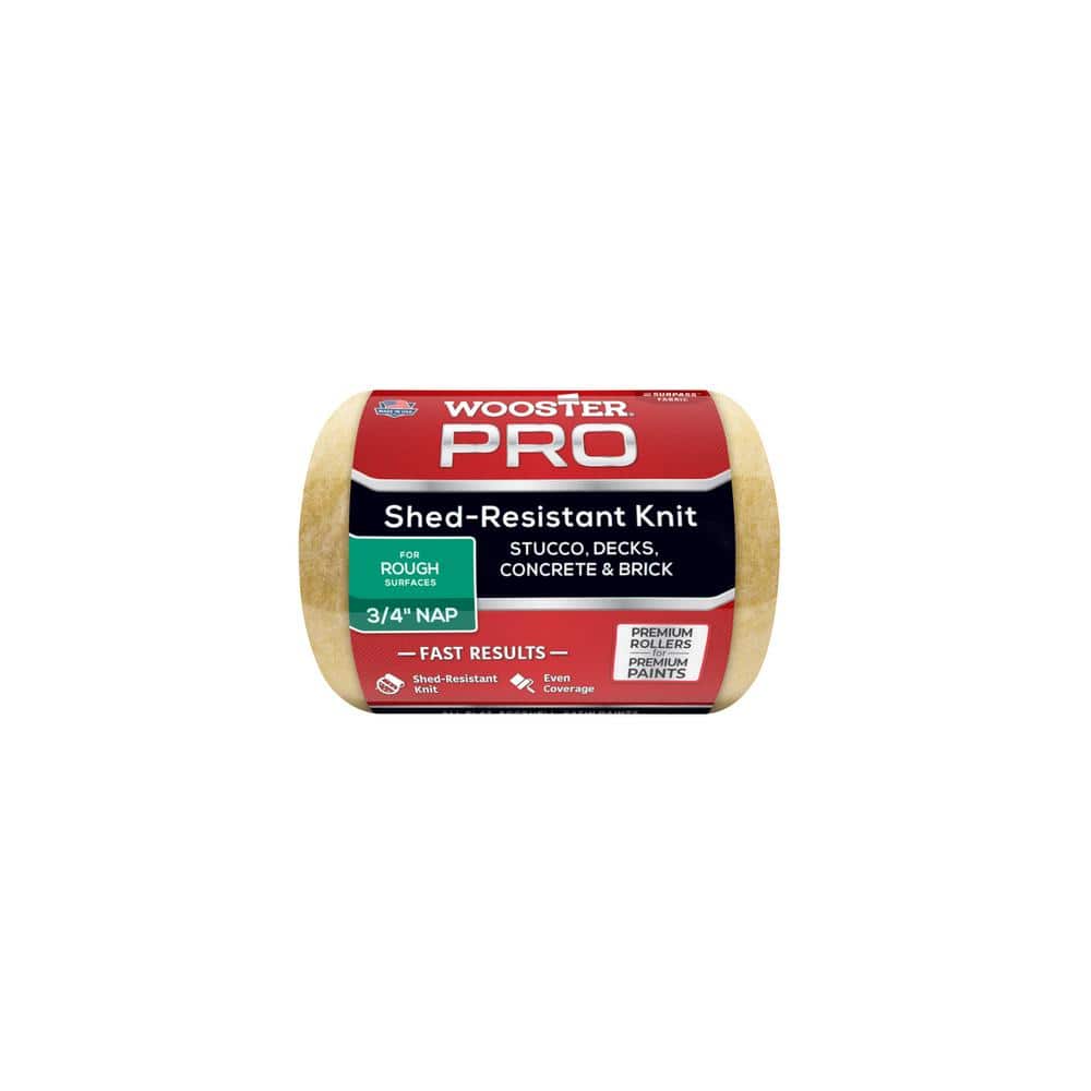 Wooster 4 in. x 3/4 in. Pro Surpass Shed-Resistant Knit High-Density Fabric Roller Cover