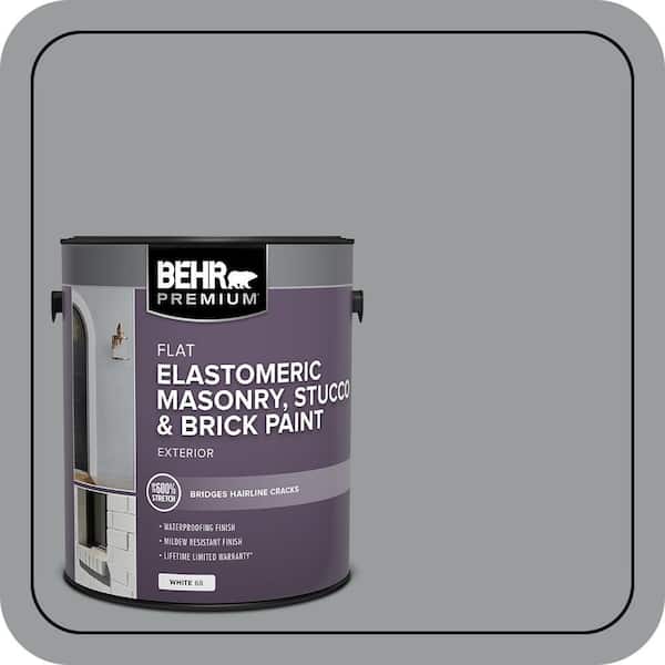 BEHR PREMIUM 1 gal. #N500-4 Pencil Sketch Elastomeric Masonry, Stucco and Brick Exterior Paint (2)