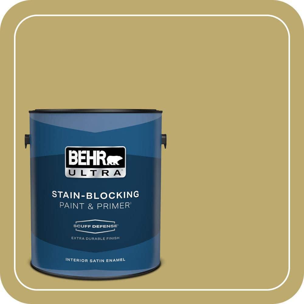 BEHR PREMIUM PLUS #370F-5 Coriander Seed Flat Interior/Exterior Paint & Primer Color Sample (1)