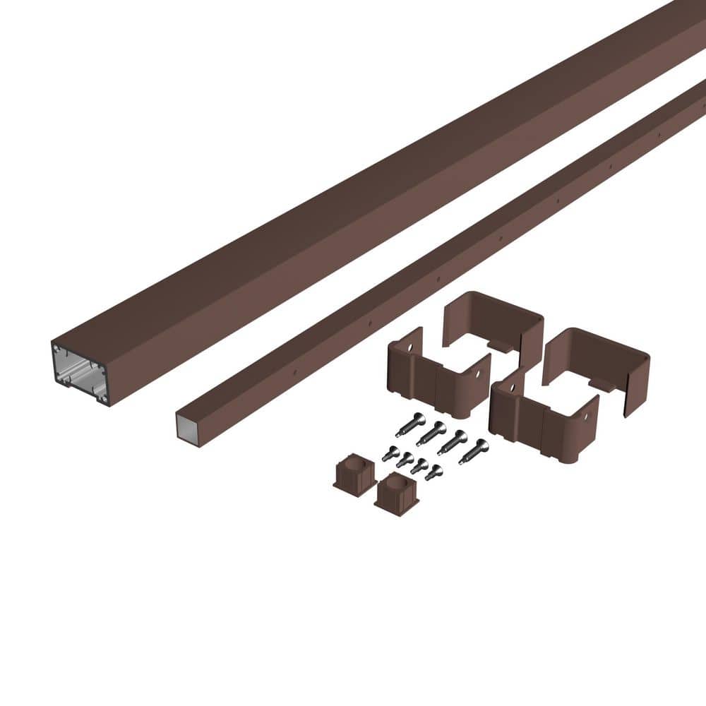 Deckorators Cable Rail 36 in. x 6 ft. Weathered Brown Aluminum Rectangular Top for Cable Railing System (1)