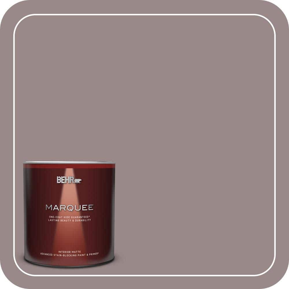 BEHR MARQUEE 1 Qt. #MQ1-37 Fashion Week One-Coat Hide Matte Interior Paint & Primer