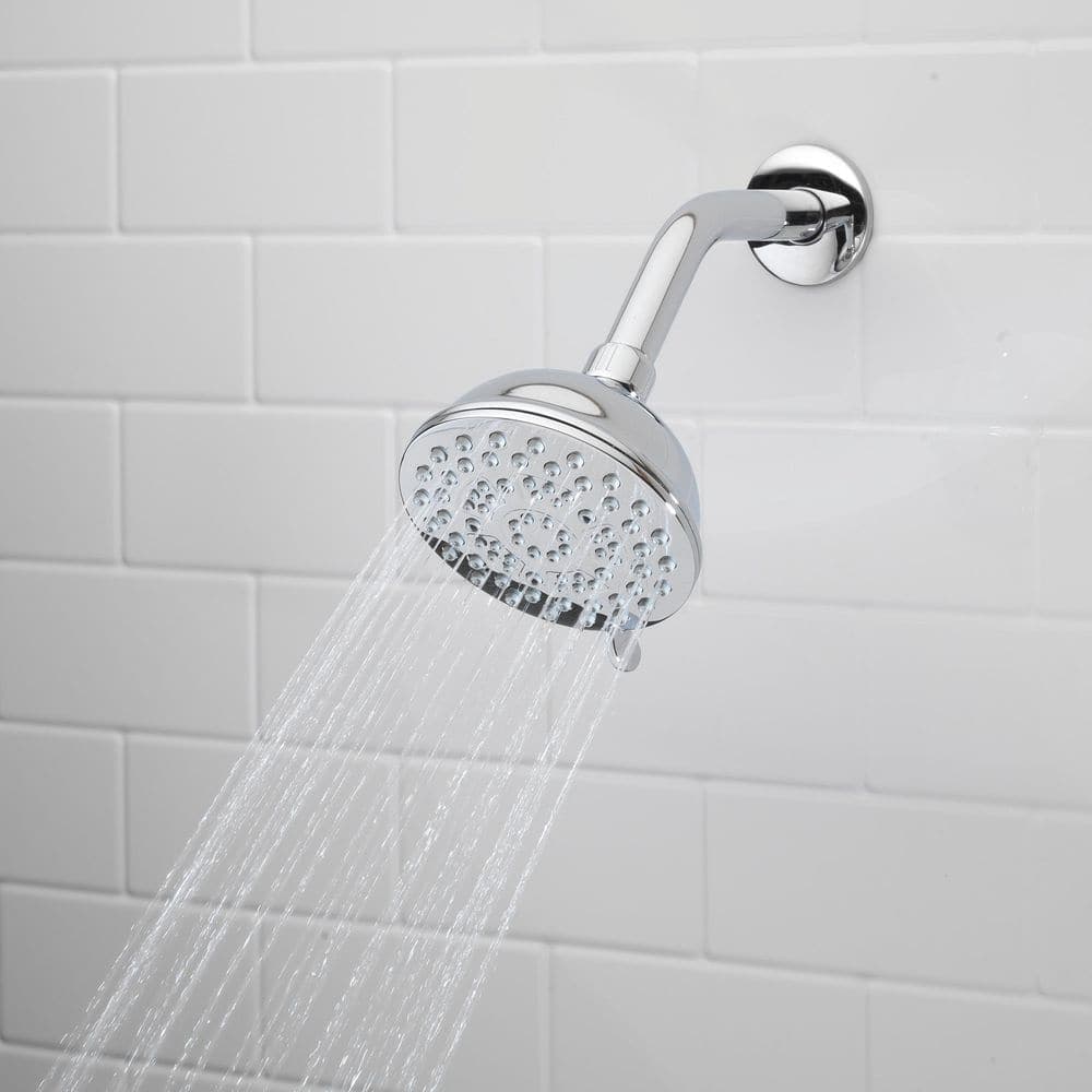 Glacier Bay Massaging 9-Spray Patterns 4.5 in. Wall Mounted Fixed Shower Head in Chrome (3)