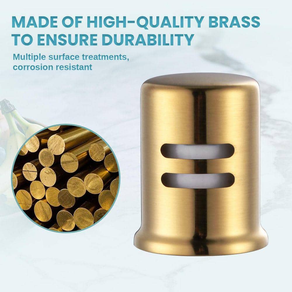 ARCORA 8.67 in x 2.28 in x 1.8 in Dishwasher Air Gap Cover in Gold (3)