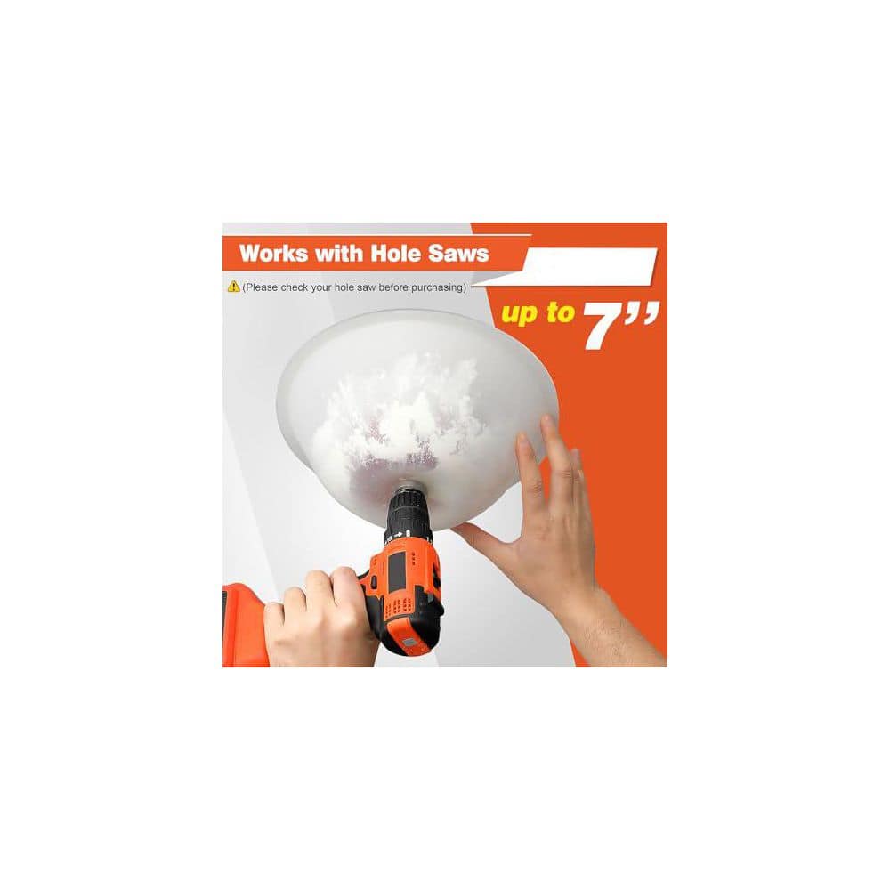 Unbranded Collapsible Silicone Dust Collector Bowl with Bearings for Recessed Lights and Hole Saws, Transparent Drill Accessory (3)
