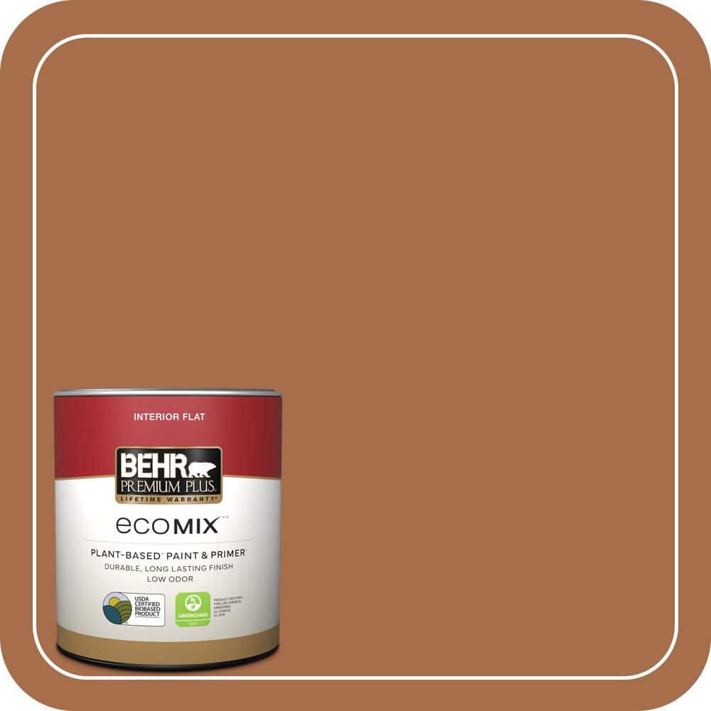 BEHR PREMIUM PLUS 1 qt. #T11-9 Drum Solo Flat EcoMix Plant-Based Interior Paint & Primer (1)
