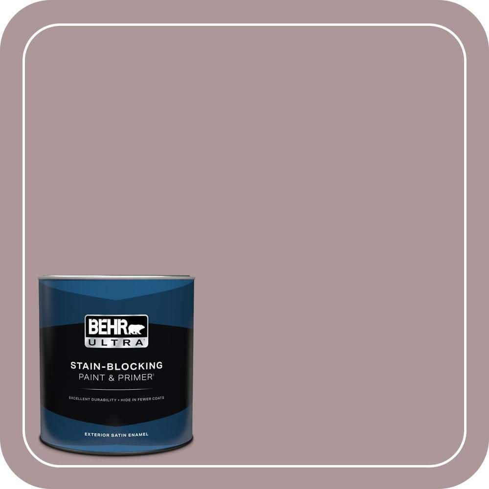 BEHR ULTRA 1 qt. #PMD-53 Antique Mauve Satin Enamel Exterior Paint & Primer (1)