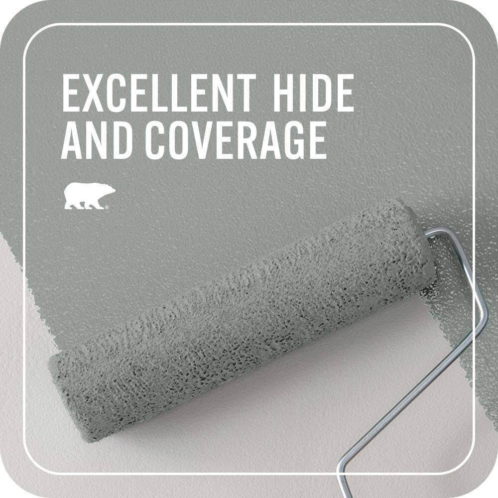 BEHR PREMIUM PLUS #PPU11-16 Brampton Gray Flat EcoMix Plant-Based & Primer (2)