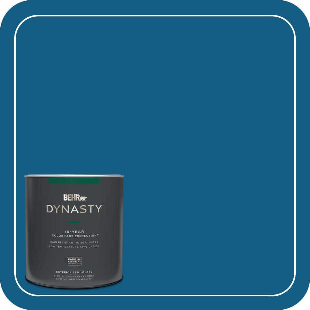 BEHR DYNASTY 1 qt. #S-H-550 Sapphire Sparkle Semi-Gloss Exterior Stain-Blocking Paint & Primer