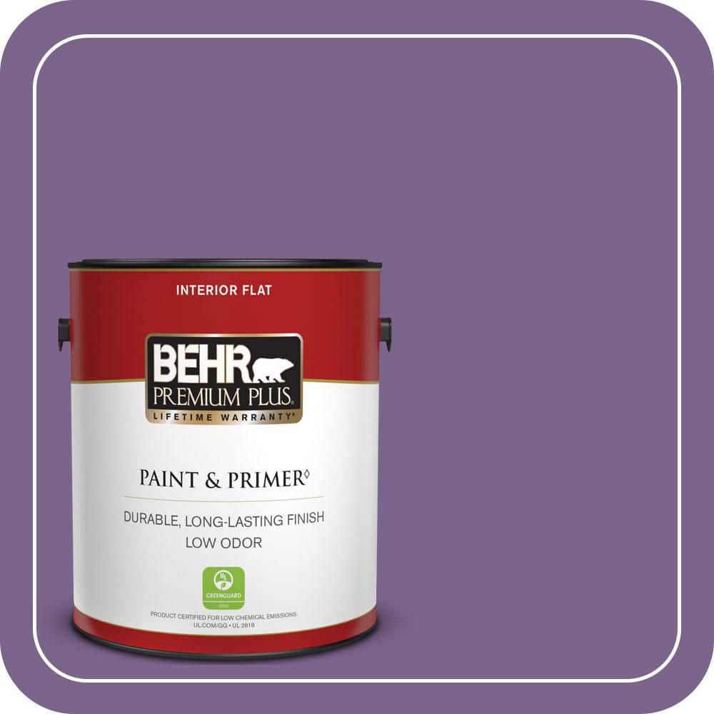 BEHR PREMIUM PLUS 1 gal. #M570-6 Notorious Flat Low Odor Interior Paint & Primer