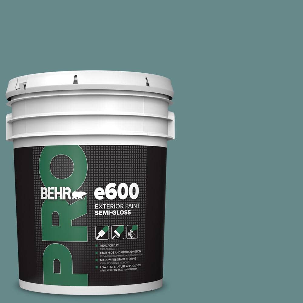 BEHR PRO 5 gal. #S440-5 Tasmanian Sea Semi-Gloss Exterior Paint