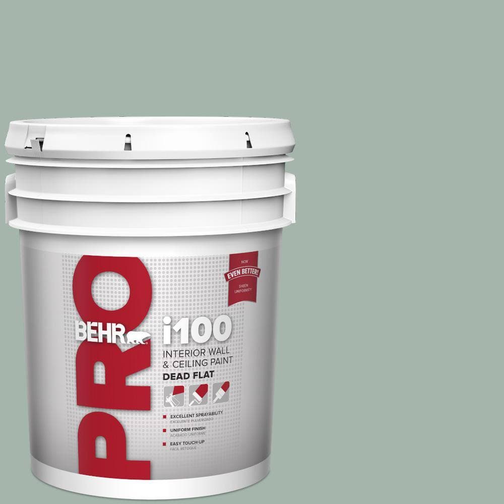 BEHR PRO 5 gal. #460E-3 Smokey Slate Dead Flat Interior Paint (1)