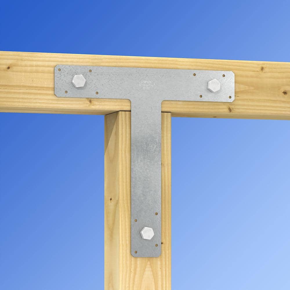 Simpson Strong-Tie 12 in. x 12 in. 14-Gauge Galvanized T Strap (2)