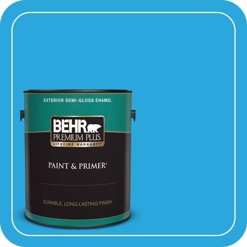 BEHR PREMIUM PLUS 1 gal. #MQ4-56 El Capitan Semi-Gloss Enamel Exterior Paint & Primer