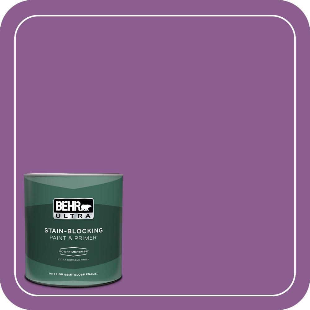 BEHR ULTRA 1 qt. #P100-6 Chakra Extra Durable Semi-Gloss Enamel Interior Paint & Primer