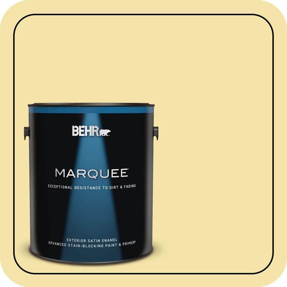 BEHR MARQUEE 1 gal. #P320-3 Lily Bulb Satin Enamel Exterior Paint & Primer