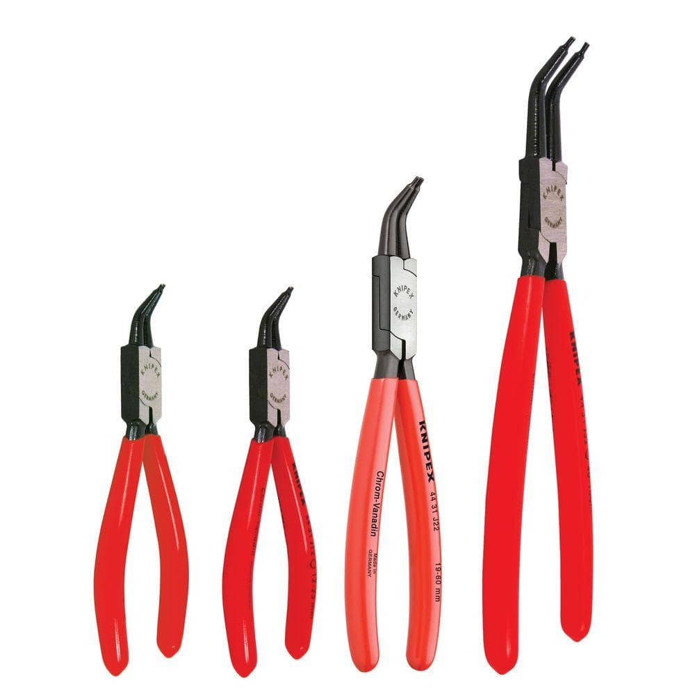KNIPEX 4-Piece Circlip Snap with Ring Set