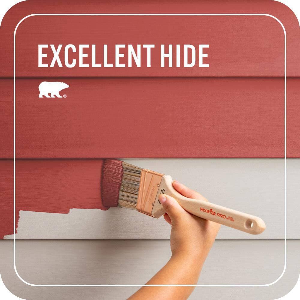 BEHR PREMIUM PLUS 1 qt. #P160-7 Stiletto Love Satin Enamel Exterior Paint & Primer (4)