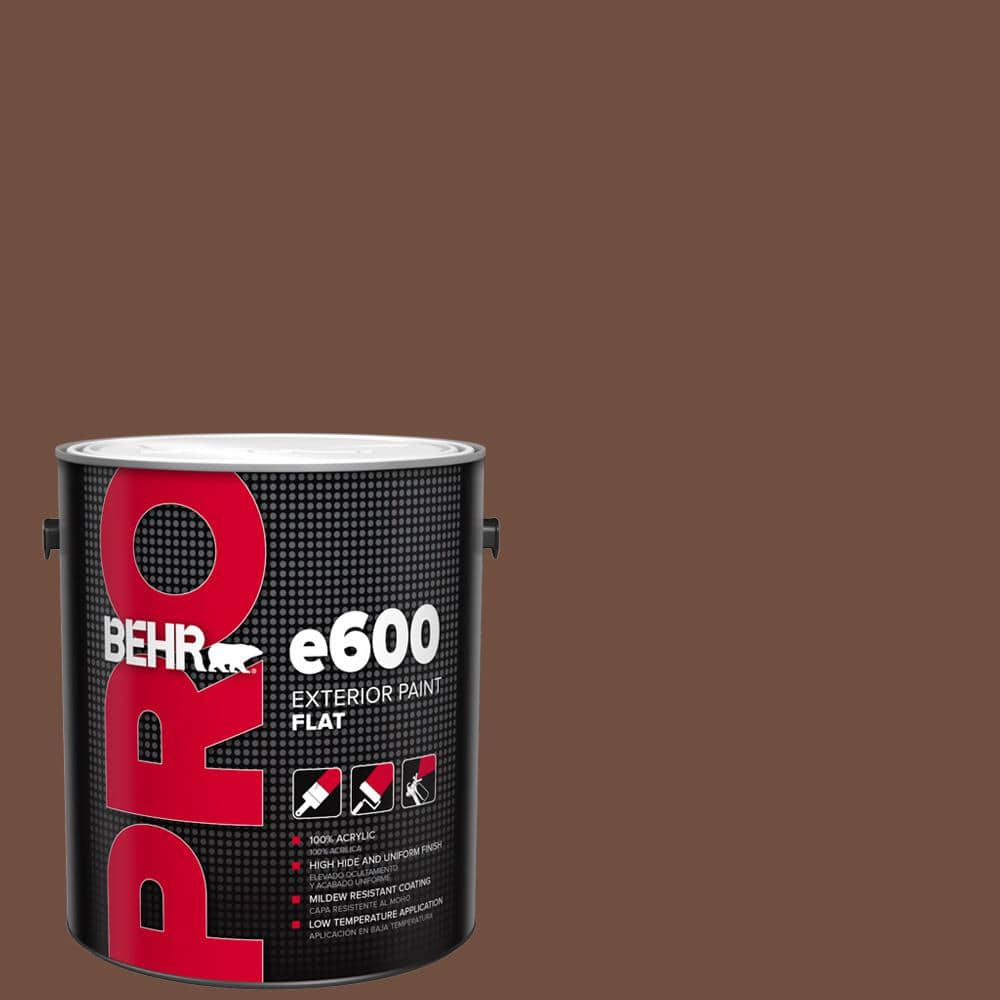 BEHR PRO 1 gal. #N160-7 Brown Velvet Flat Exterior Paint