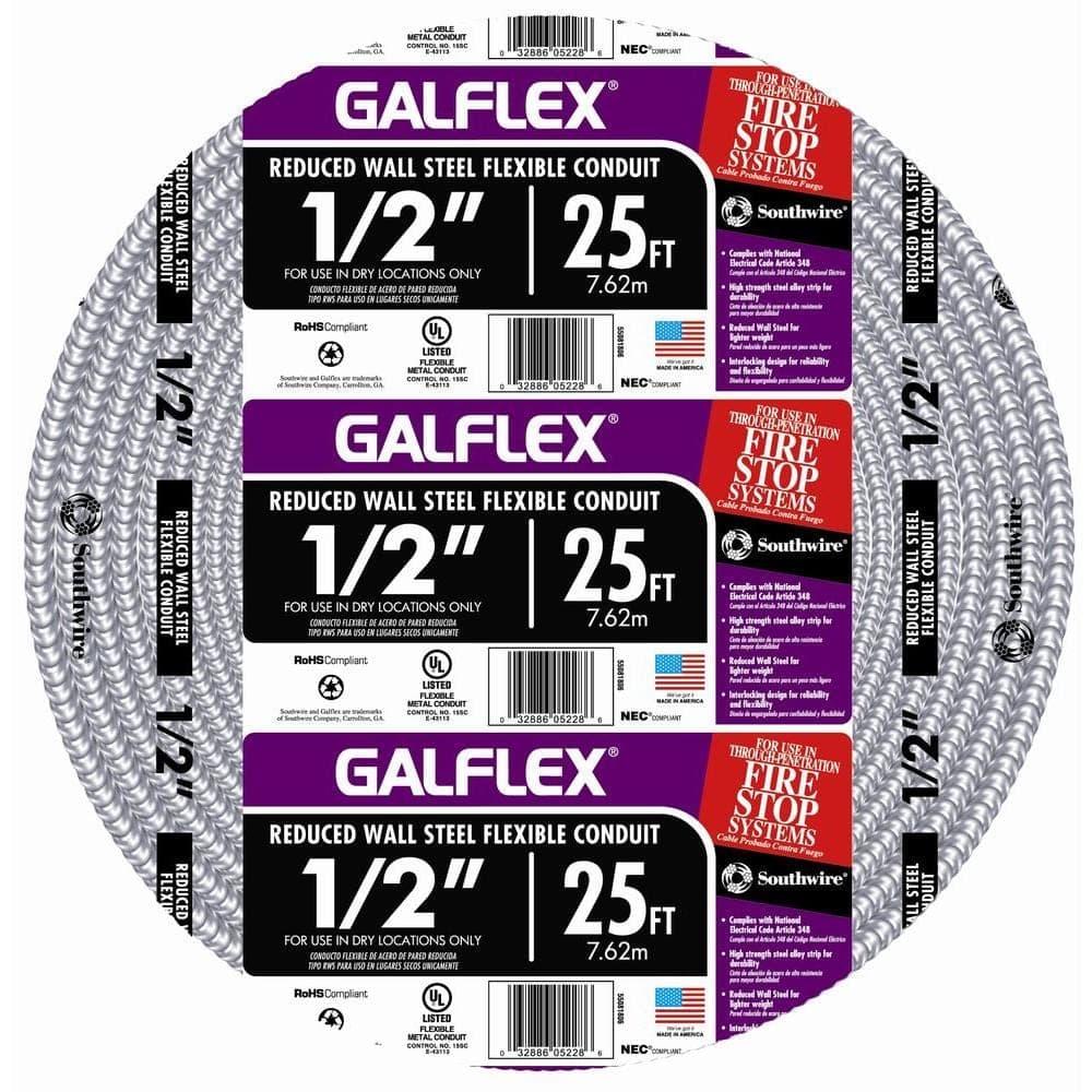 Southwire . Galflex RWS Metallic Armored Steel Flexible Conduit