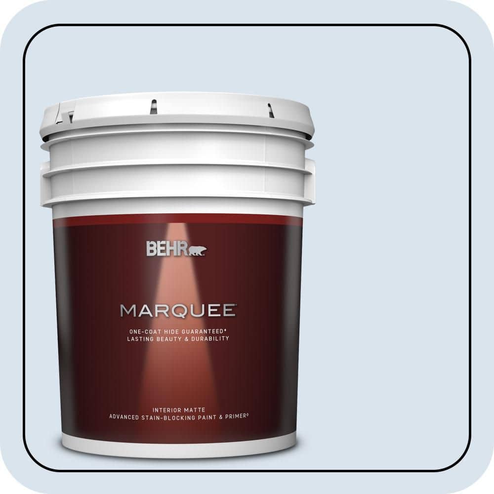 BEHR MARQUEE 5 gal. #590A-1 Icelandic Matte Interior Paint & Primer
