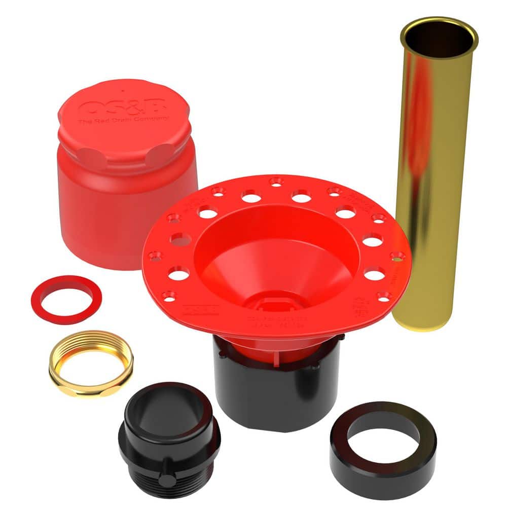 OS&B 1 Piece ABS Island Tub Drain Testable Rough-in for Freestanding Tubs (1)