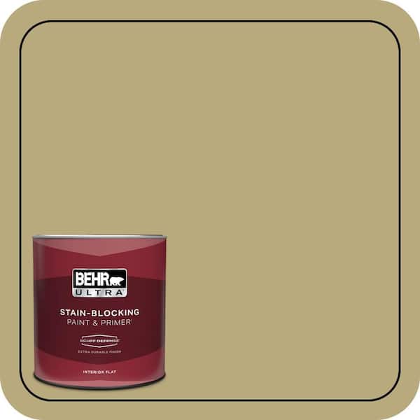BEHR PREMIUM PLUS #M330-5 Fresh Brew Flat Low Odor & Primer (3)