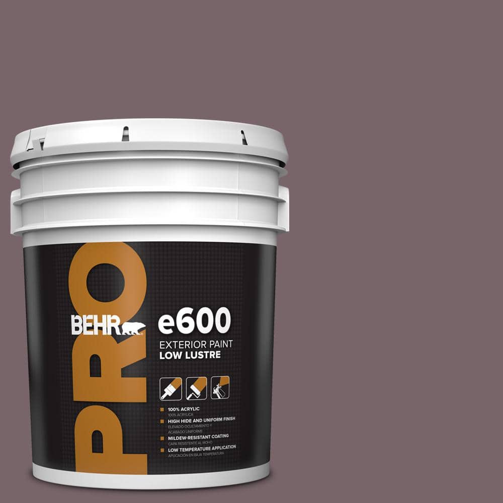 BEHR PRO 5 gal. #100F-6 Plum Shade Low Luster Exterior Paint