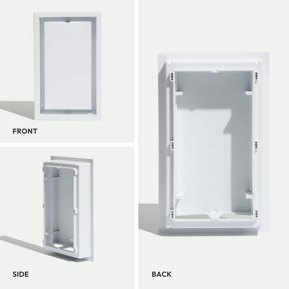 FITTES Framed Wall Vent (Lite) 6 in. x 10 in. White (3)