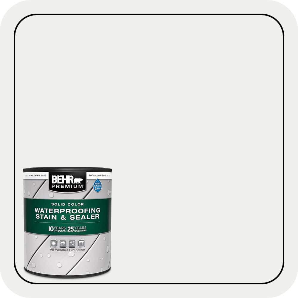 BEHR PREMIUM 1 qt. #57 Frost Solid Color Waterproofing Exterior Wood Stain and Sealer (1)