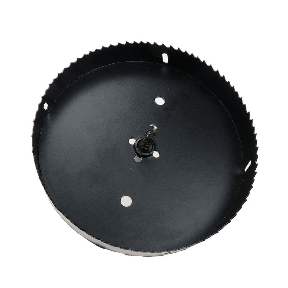 Unbranded Hole Saw 8 in. Dia Drill Bit for Wood Plastic Drywall Thin Metal with Sharp Teeth and Spring Loaded Design (3)