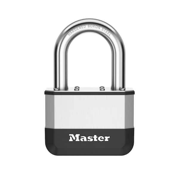 Master Lock Elite Heavy Duty Lock with Hardened Boron Steel Shackle, 2-5/8 in. wide, 1-½ in. Shackle (2)