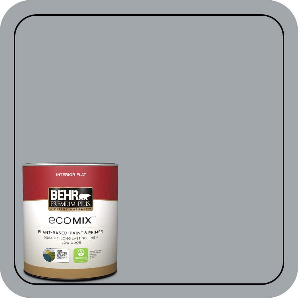 BEHR PREMIUM PLUS #PPU26-19 Chance of Rain Flat EcoMix Plant-Based & Primer (1)
