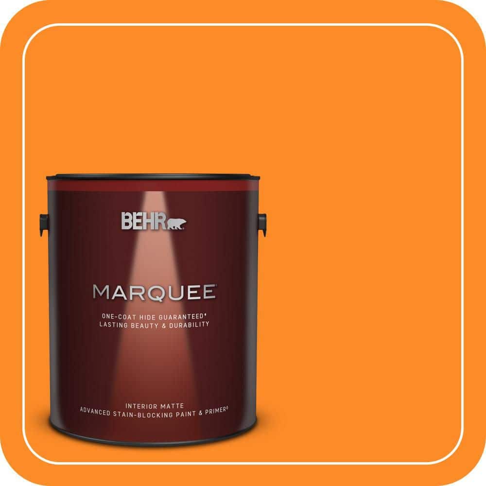 BEHR MARQUEE 1 gal. #S-G-280 Mango Madness Matte Interior Paint & Primer
