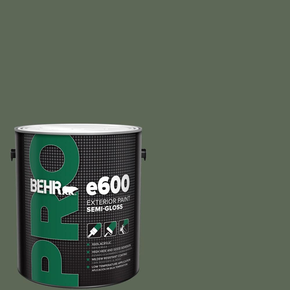 BEHR PRO 1 gal. #MQ6-15 Less Travelled Semi-Gloss Exterior Paint