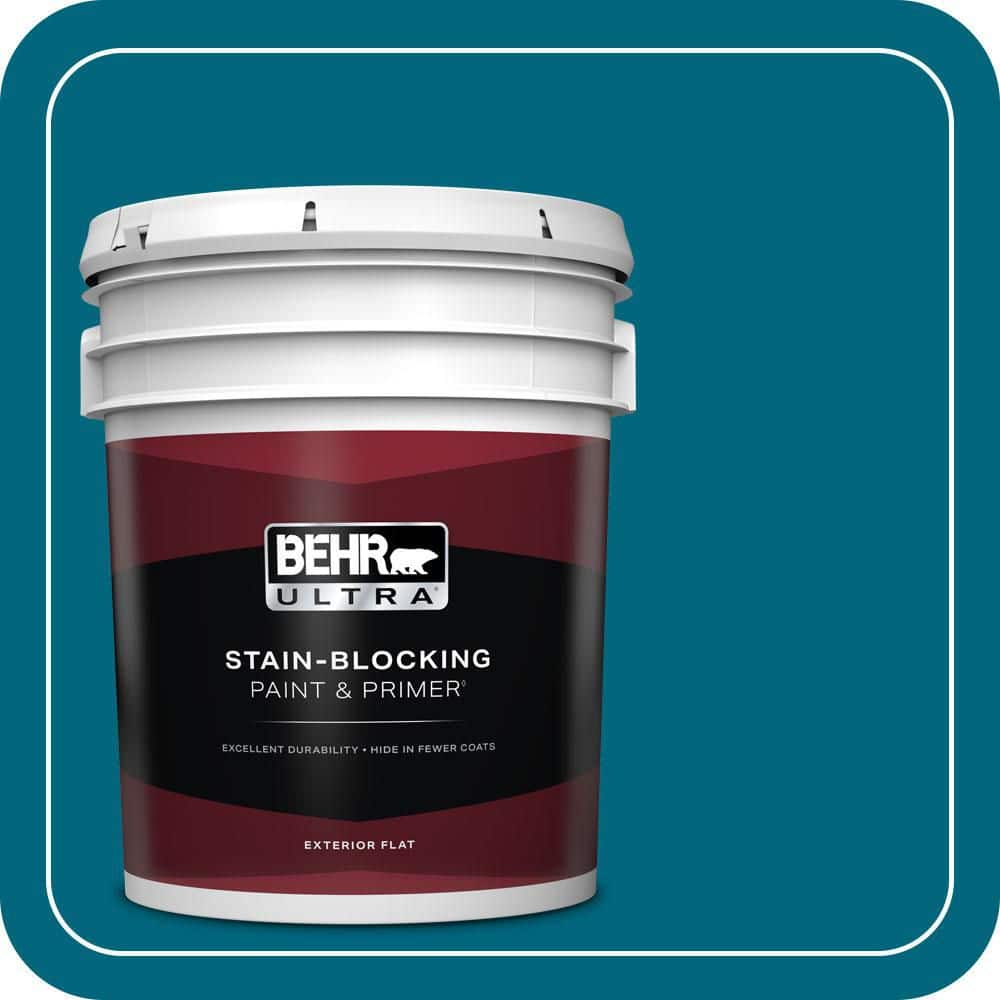 BEHR ULTRA 5 gal. #P480-7 Striking Flat Exterior Paint & Primer
