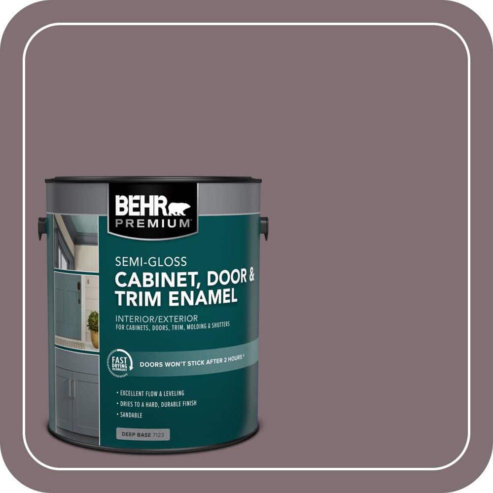 BEHR PREMIUM 1 gal. #N110-5 Royal Raisin Semi-Gloss Enamel Interior/Exterior Cabinet, Door & Trim Paint (1)