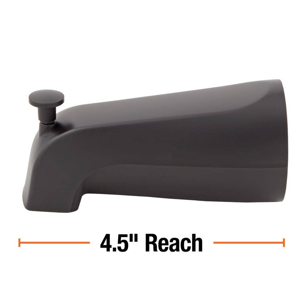 Everbilt Tub Spout with Diverter, Matte (2)