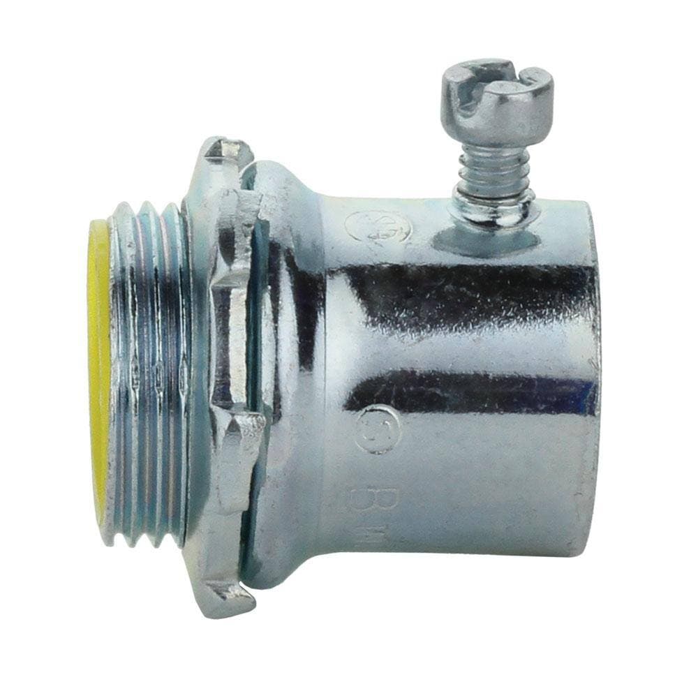 Commercial Electric 1-1/2 in. Electrical Metallic Tubing (EMT) Set-Screw Connector with Insulated Throat (3)