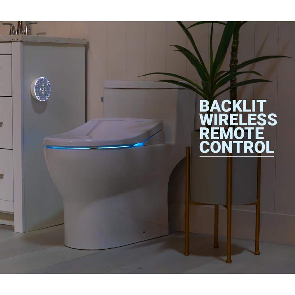 BidetKing Crown Electric Bidet Seat for Round Toilets in White (2)