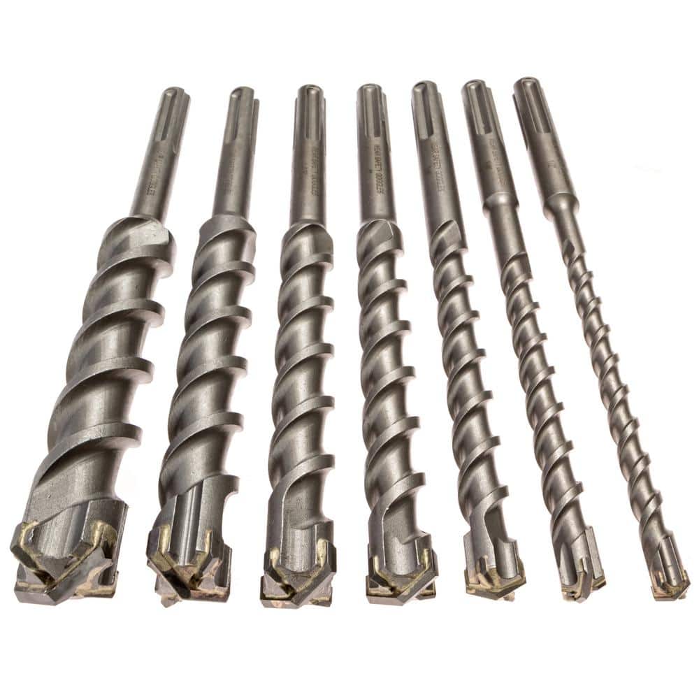 Kateya Carbide Tipped SDS MAX Masonry Drill Bit Set (7-Piece) (3)