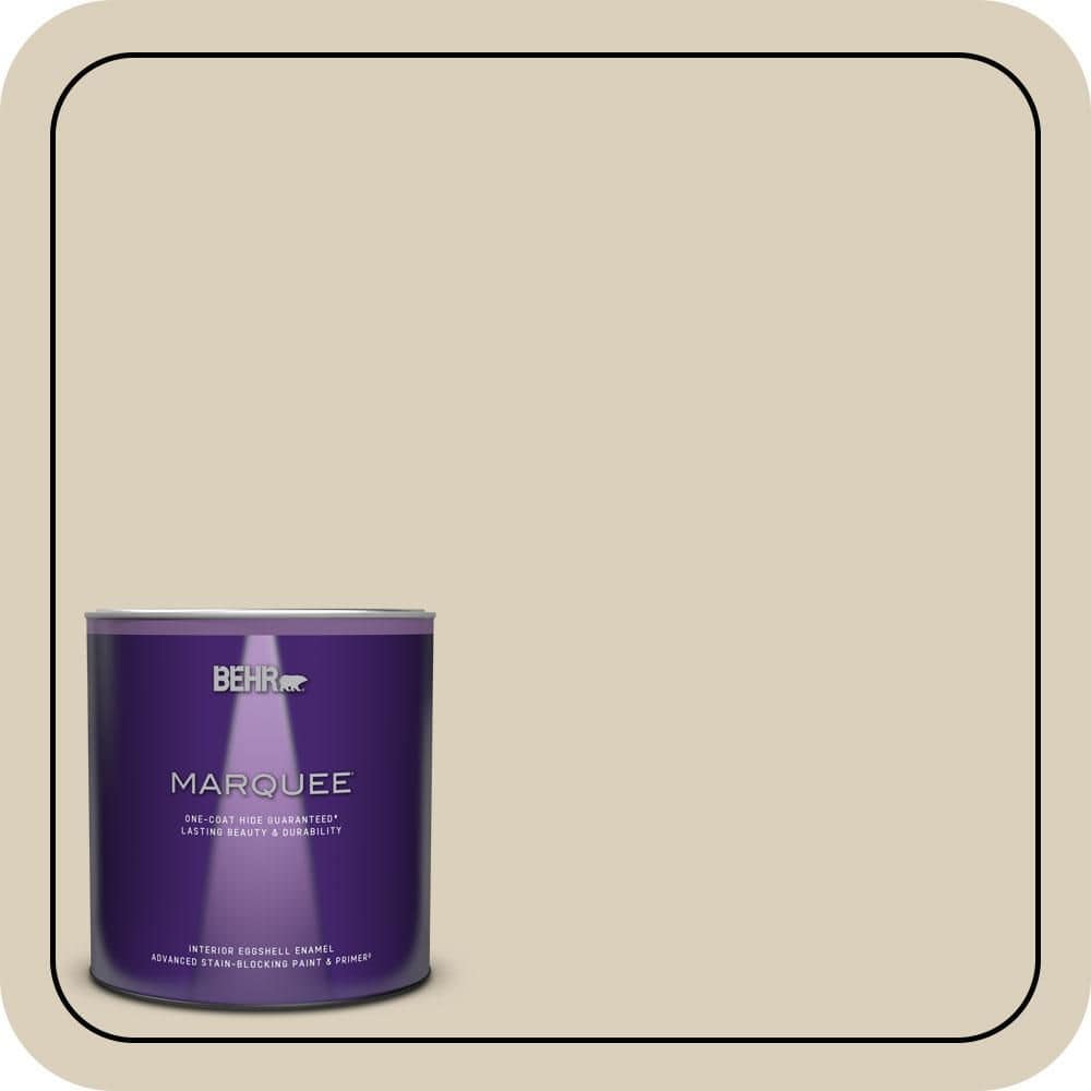 BEHR MARQUEE 1 qt. #MQ3-15 Bell Tower One-Coat Hide Eggshell Enamel Interior Paint & Primer