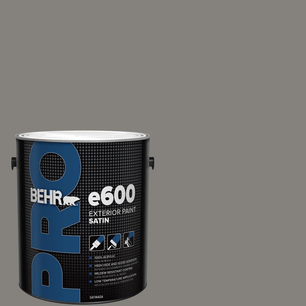 BEHR PRO 1 gal. #BNC-25 Gray Pepper Satin Exterior Paint (1)