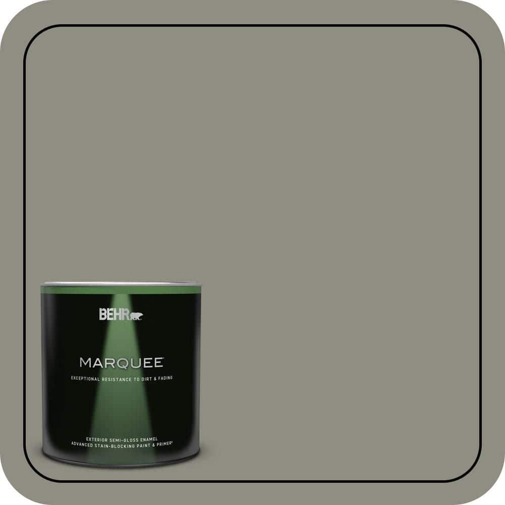 BEHR MARQUEE 1 qt. #N370-5 Incognito Semi-Gloss Enamel Exterior Paint & Primer (1)