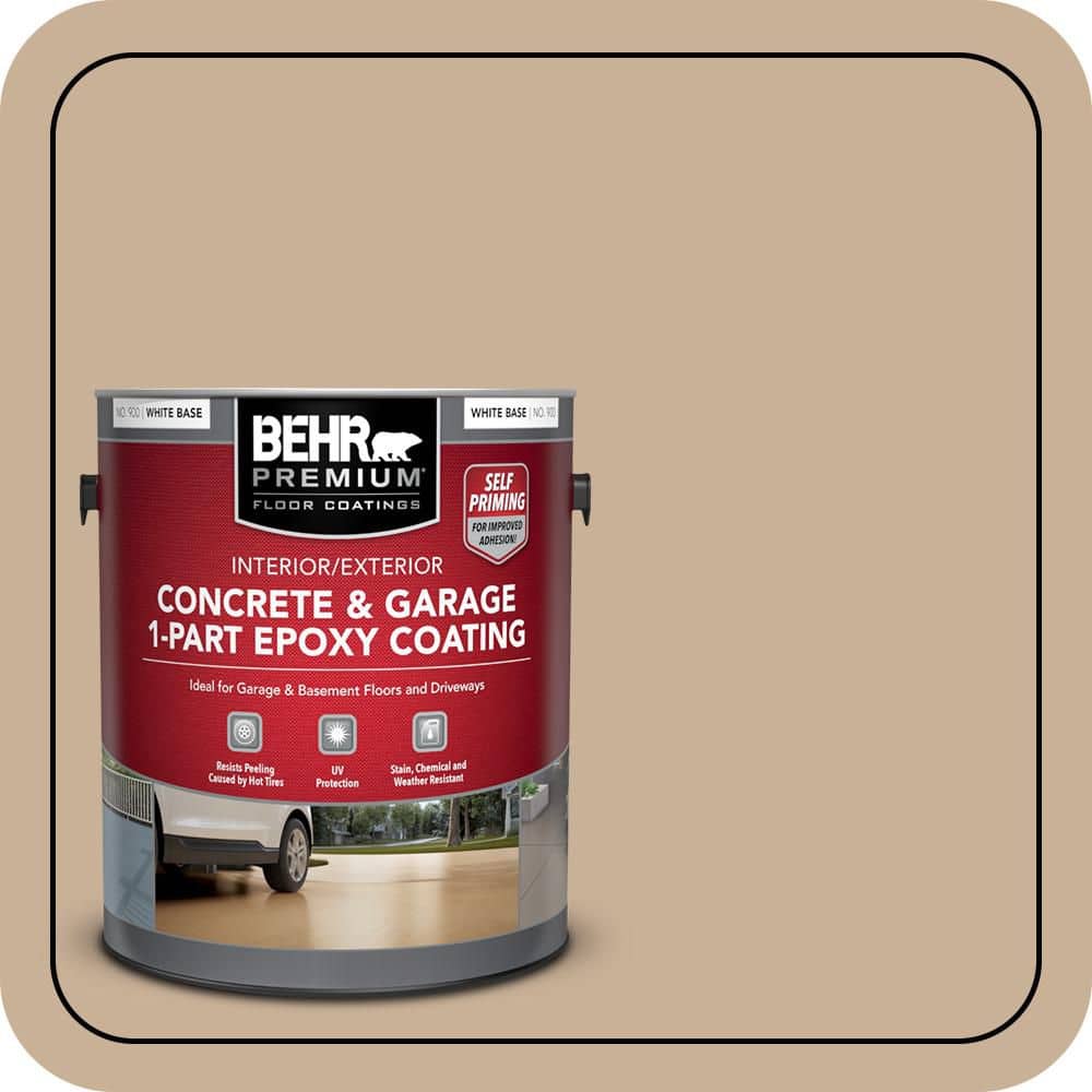BEHR PREMIUM #MQ2-46 Self-Priming 1-Part Epoxy Satin Interior/Exterior Concrete and Garage Floor Paint (1)