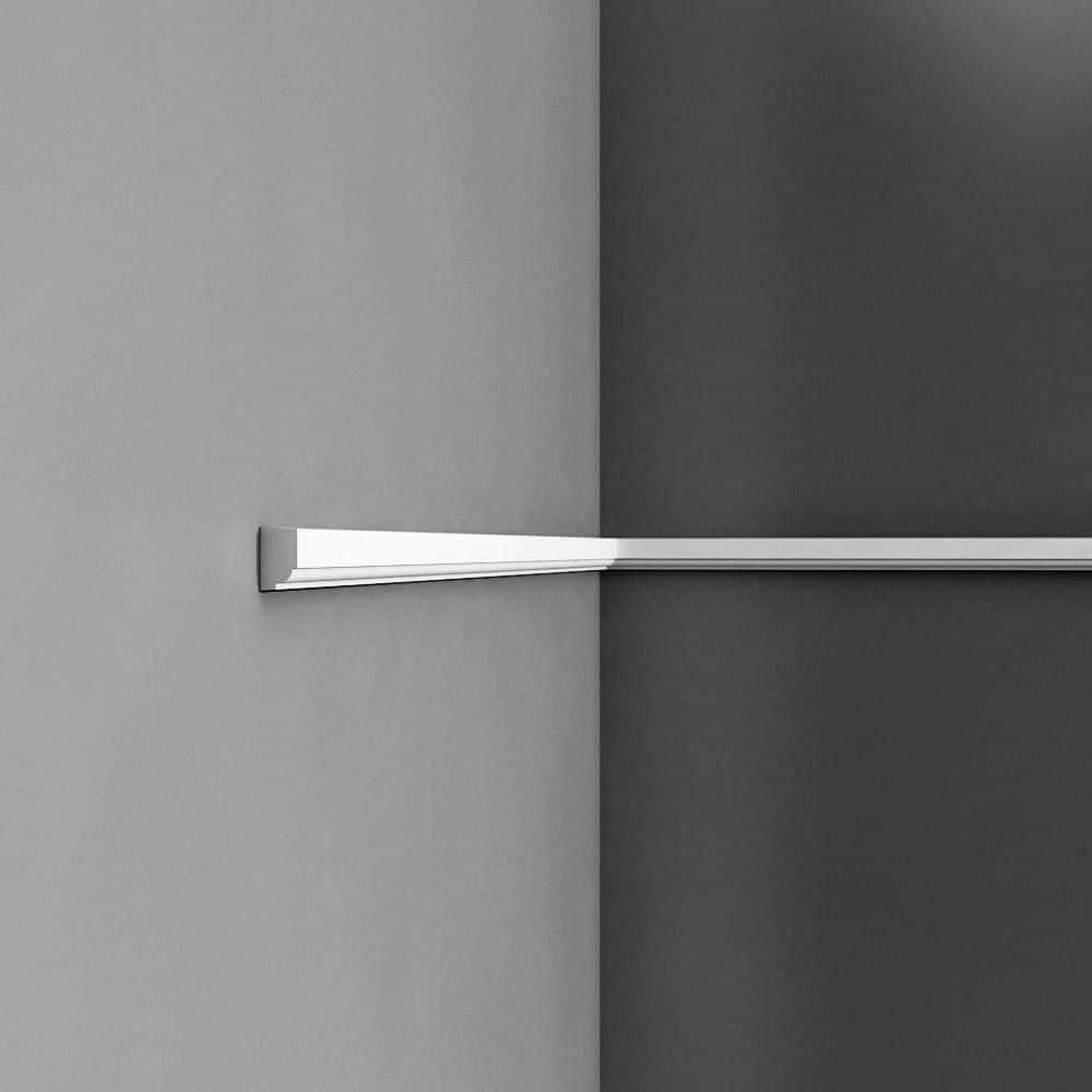 ORAC DECOR 1/2 in. D x 1 in. W x 78-3/4 in. L . Primed White Plain Polyurethane Panel Moulding (3-Pack) (3)