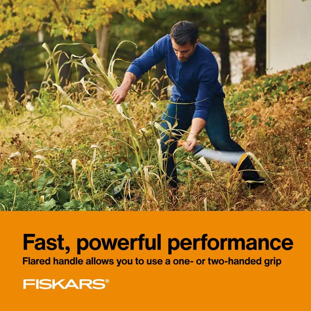 Fiskars 15 in. Steel Blade Clearing Machete Knife with Sheath - for Brush Cutting, Gardening, Landscaping, Bushcraft (2)