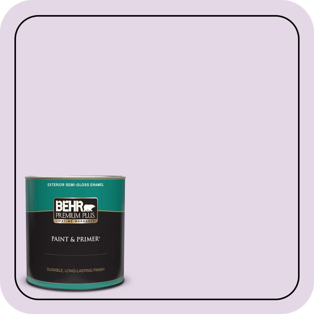 BEHR PREMIUM PLUS 1 qt. #660A-2 Chateau Rose Semi-Gloss Enamel Exterior Paint & Primer