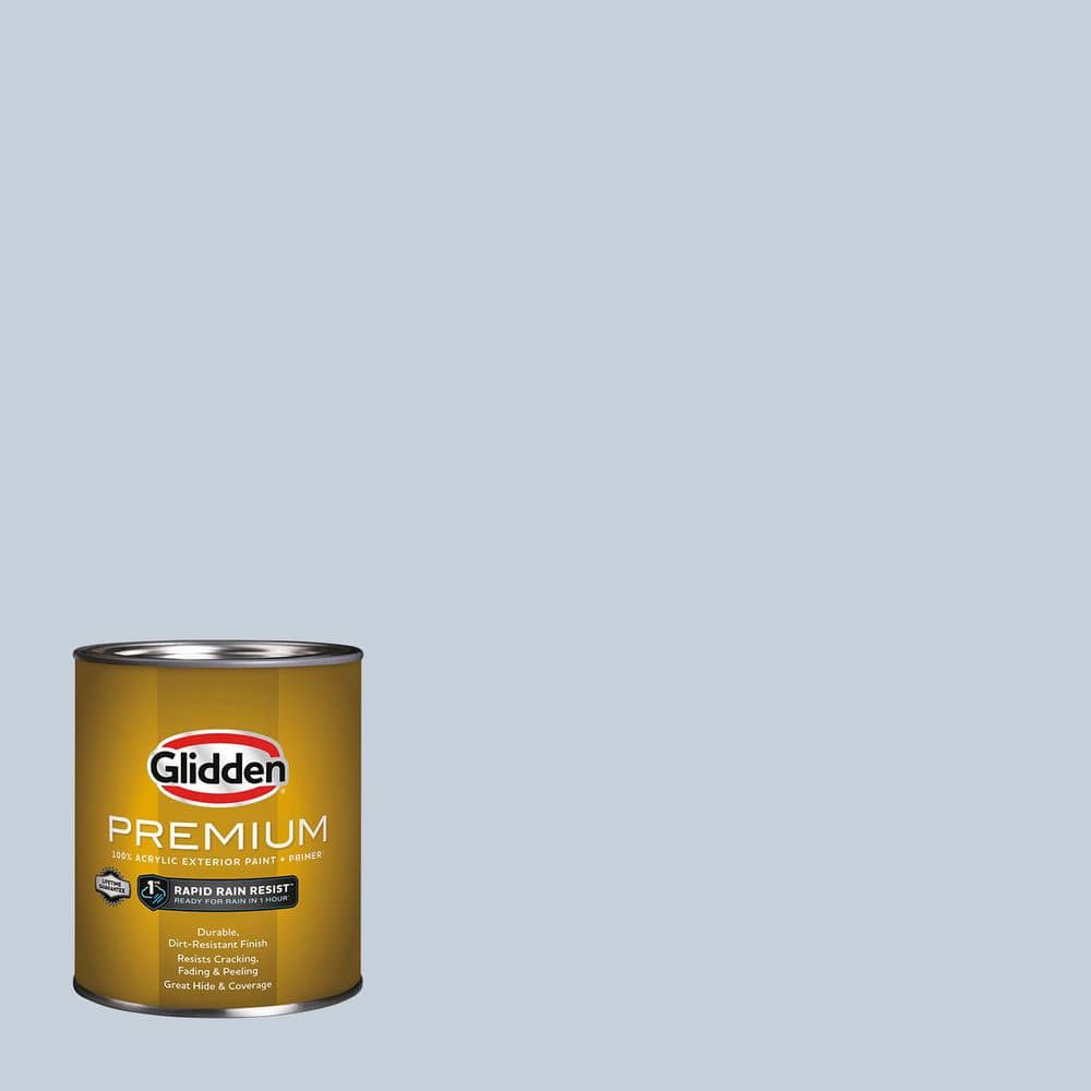 Glidden Premium 1 qt. PPG1163-2 Memory Lane Flat Exterior Latex Paint