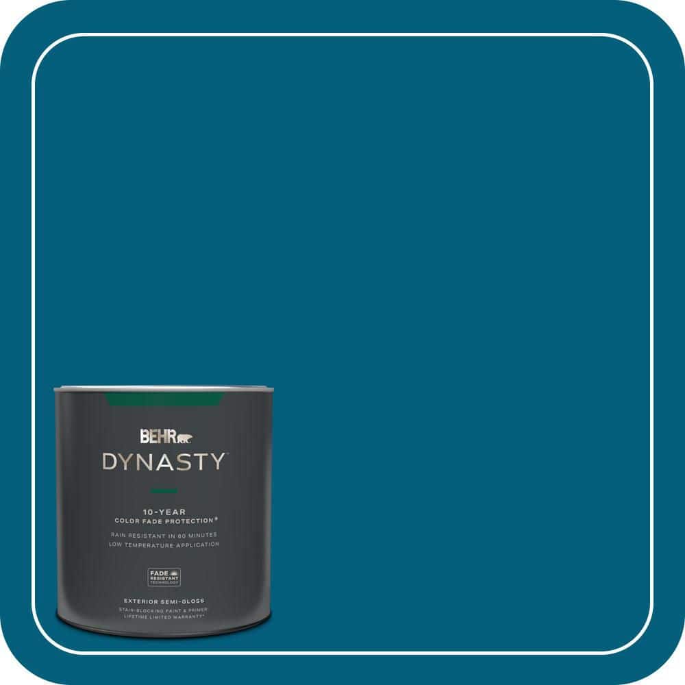 BEHR DYNASTY 1 qt. #MQ5-62 Blue Edge Semi-Gloss Exterior Stain-Blocking Paint & Primer